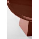 Стол журнальный HALMAR LOCA бордовый